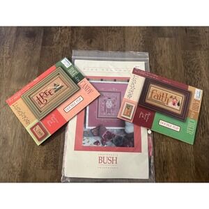 Shepard's Bush Cross Stitch Kit & 2 Lizzie Kate Patterns Books Brand New